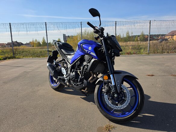 2020 Yamaha MT-03, синий, 540000 рублей