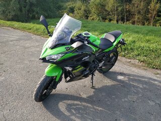 2019 Kawasaki Ninja 650, зелёный, 615000 рублей, вид 4