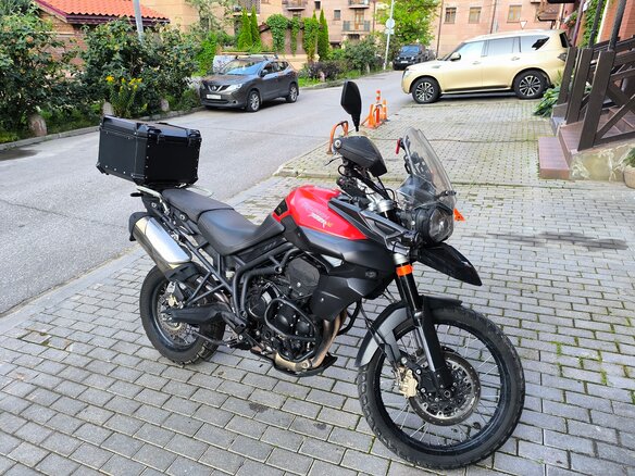 2011 Triumph Tiger 800, оранжевый, 490000 рублей