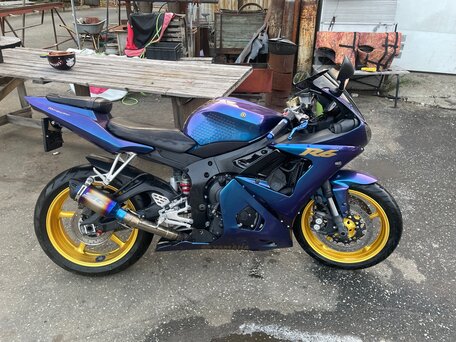 2005 Yamaha YZF-R6, синий, 550000 рублей, вид 2
