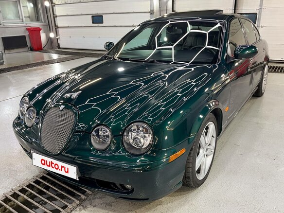 2003 Jaguar S-Type R I, чёрный - вид 1