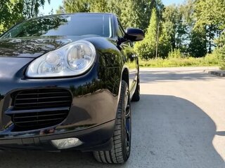 2005 Porsche Cayenne I (955), чёрный, 1350000 рублей, вид 2