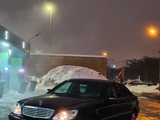 2000 Mercedes-Benz S-Класс 600 Long IV (W220), чёрный, 650000 рублей, вид 1