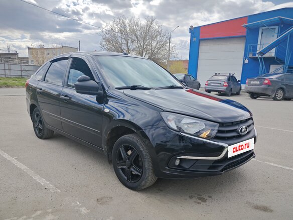 2019 Lada (ВАЗ) Granta I Рестайлинг, чёрный, 565000 рублей - вид 1