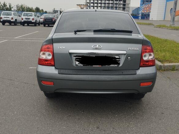 2013 Lada (ВАЗ) Priora I, серый, 485000 рублей - вид 4
