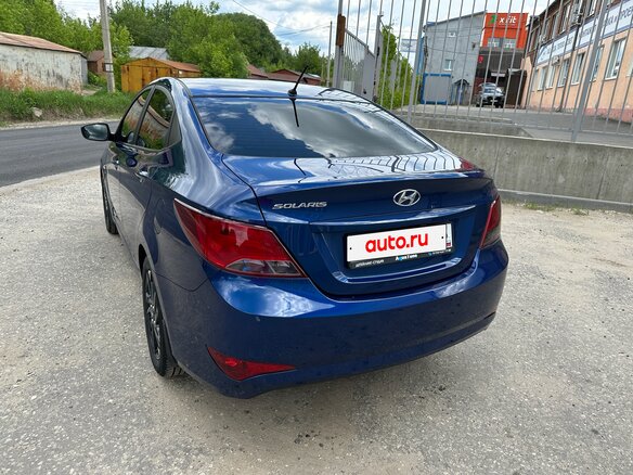 2016 Hyundai Solaris I Рестайлинг, синий