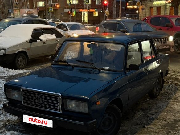2007 Lada (ВАЗ) 2107, синий, 160000 рублей