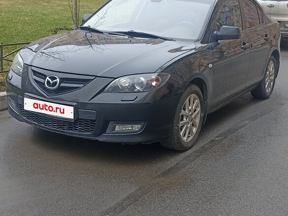 2008 Mazda 3 I (BK) Рестайлинг, чёрный, 420000 рублей