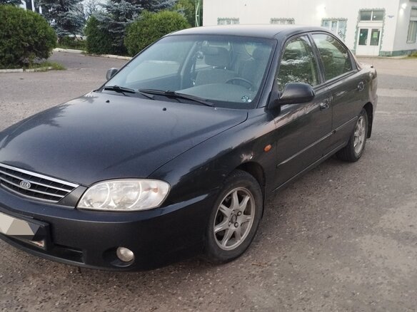 2008 Kia Spectra I Рестайлинг 2, чёрный