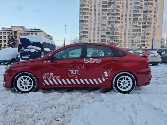 2016 Lada (ВАЗ) Vesta I, красный, 630000 рублей - вид 8
