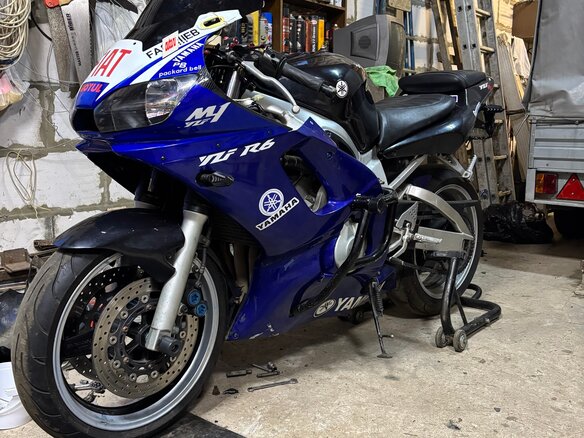 2002 Yamaha YZF-R6, синий, 259000 рублей - вид 3