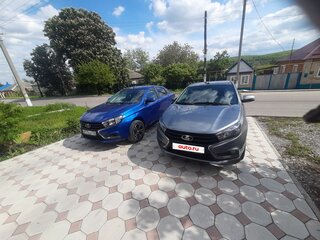 2021 Lada (ВАЗ) Vesta I, синий, 1300000 рублей, вид 2