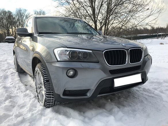 2012 BMW X3 28i xDrive II (F25), серебристый