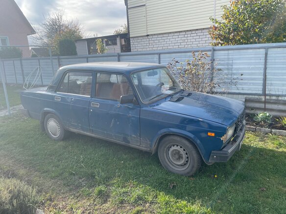2005 Lada (ВАЗ) 2107, синий, 90000 рублей - вид 3