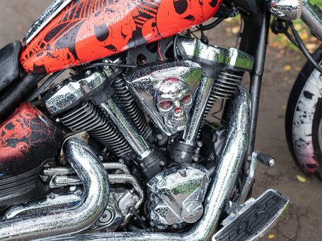 2010 Yamaha XV 1900, красный, 600000 рублей, вид 4