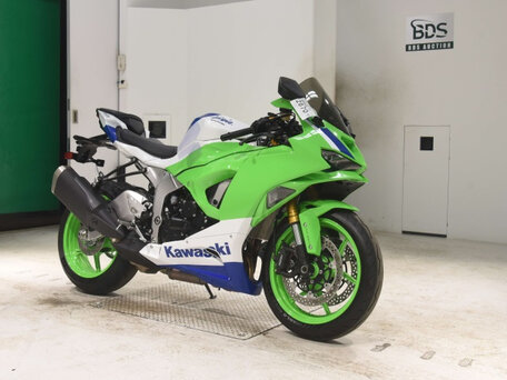 2024 Kawasaki ZX-6 Ninja, зелёный, 1450000 рублей, вид 3