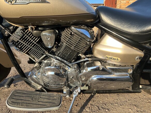 2002 Yamaha XVS1100, бежевый, 550000 рублей - вид 9