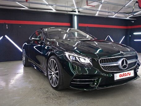 2019 Mercedes-Benz S-Класс 450 4MATIC VI (W222, C217) Рестайлинг, синий, 8000000 рублей, вид 4