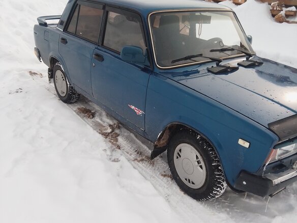 2007 Lada (ВАЗ) 2107, синий, 140000 рублей