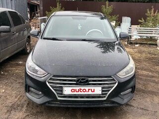2017 Hyundai Solaris II, чёрный, 1250000 рублей, вид 1