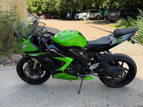 2013 Kawasaki ZX-6R Ninja, зелёный, 650000 рублей, вид 2