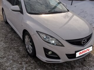 2010 Mazda 6 II (GH) Рестайлинг, белый, 1150000 рублей, вид 3