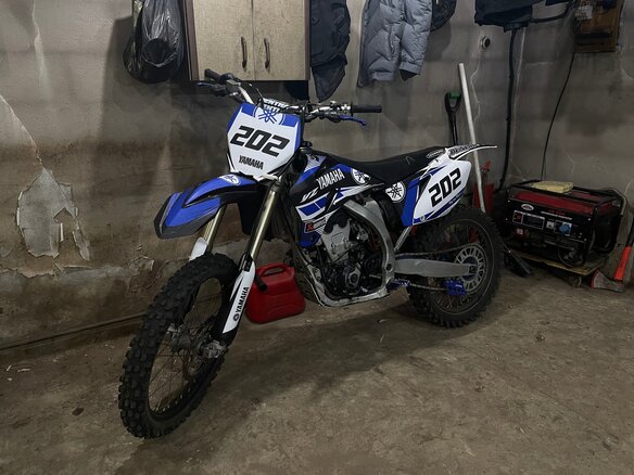 2009 Yamaha YZ250F, синий, 300000 рублей