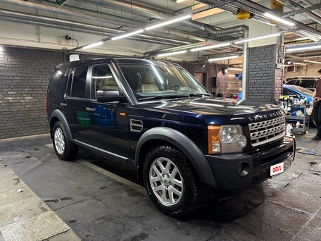 2008 Land Rover Discovery III, синий, вид 3