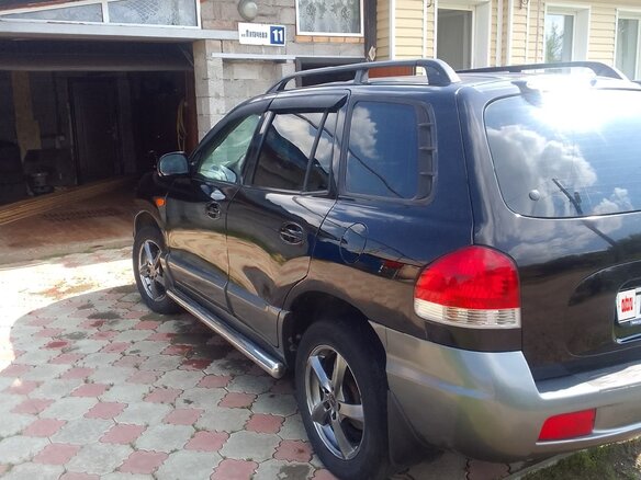 2004 Hyundai Santa Fe I, чёрный, 600000 рублей - вид 7