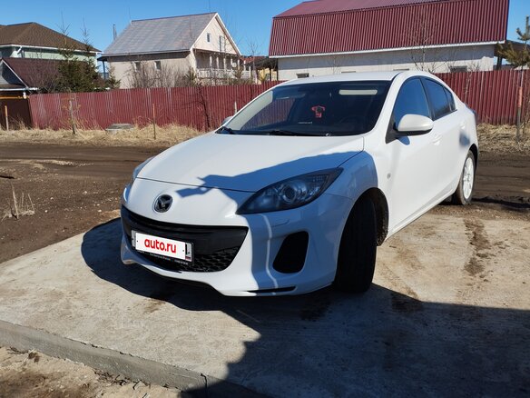 2013 Mazda 3 II (BL) Рестайлинг, белый, 950000 рублей
