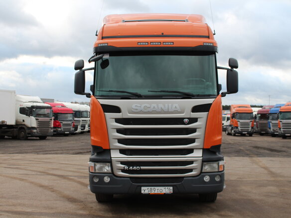 2015 Scania R-Series, оранжевый - вид 1