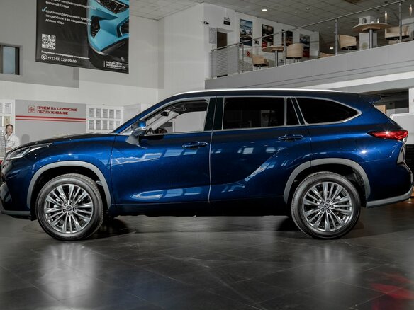 2026 Toyota Highlander IV (XU70), синий - вид 7