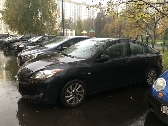 2012 Mazda 3 II (BL) Рестайлинг, чёрный