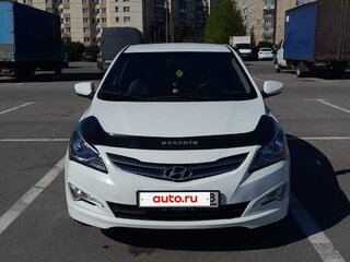 2015 Hyundai Solaris I Рестайлинг, белый, 450000 рублей, вид 2