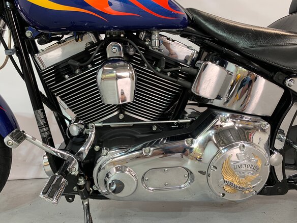 2006 Harley-Davidson Springer Softail, синий - вид 28