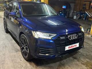 2021 Audi Q7 55 TFSI II (4M) Рестайлинг, синий, 6500000 рублей, вид 3