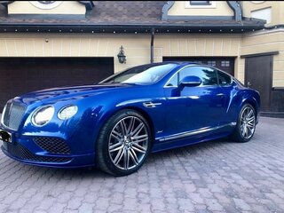 2015 Bentley Continental GT Speed II Рестайлинг, синий, 8250000 рублей, вид 3