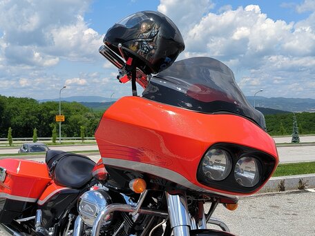 2009 Harley-Davidson Road Glide, оранжевый, 1200000 рублей, вид 1