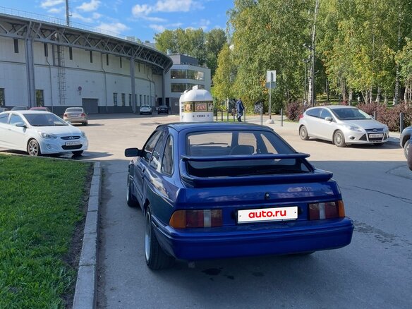 1989 Merkur XR4Ti, синий, 450000 рублей