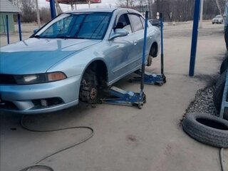 2003 Mitsubishi Galant VIII Рестайлинг, голубой, 370000 рублей, вид 1