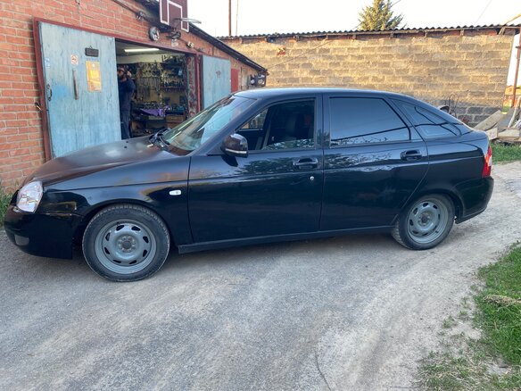 2008 Lada (ВАЗ) Priora I, чёрный, 345000 рублей - вид 5