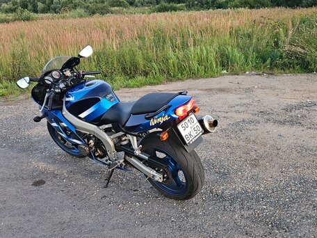 2002 Kawasaki ZX-6 Ninja, синий, 450000 рублей, вид 1