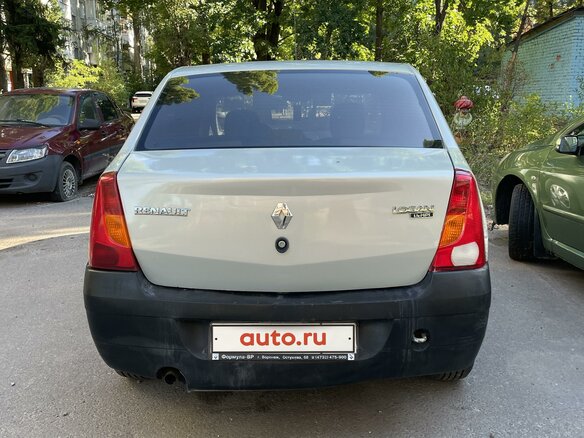 2008 Renault Logan I, серый, 220000 рублей - вид 5