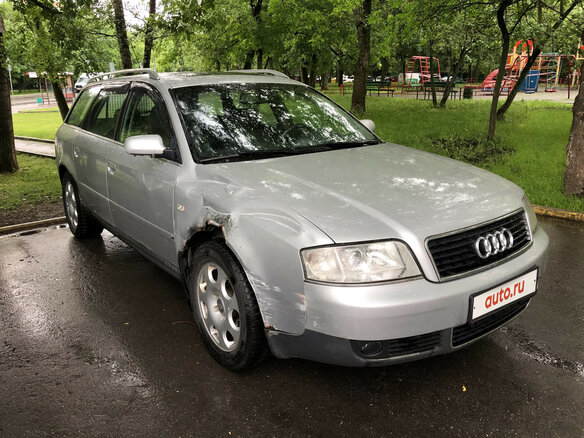 2002 Audi A6 II (C5) Рестайлинг, серебристый - вид 1