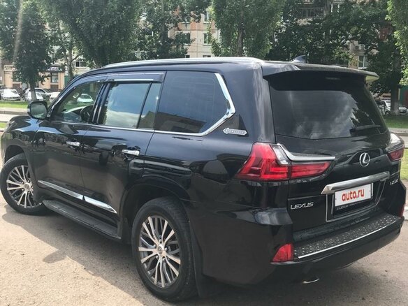 2018 Lexus LX 570 III Рестайлинг 2, чёрный, 12500000 рублей