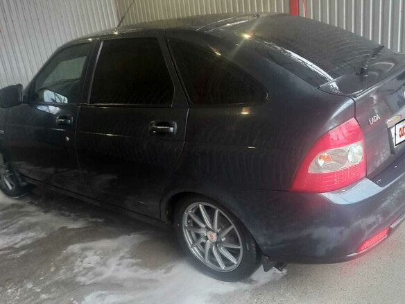 2012 Lada (ВАЗ) Priora I, зелёный, 555000 рублей - вид 4