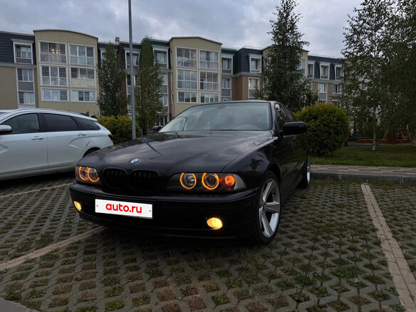 2001 BMW 5 серии 525i IV (E39) Рестайлинг, чёрный, 950000 рублей