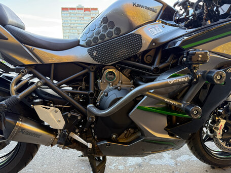 2019 Kawasaki Ninja H2 SX, серый, 1620000 рублей, вид 5