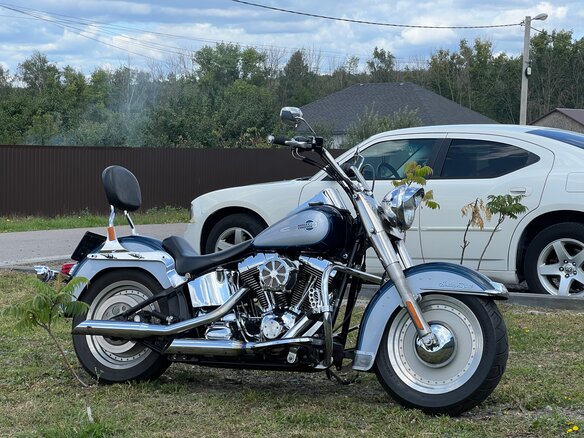 2001 Harley-Davidson Heritage, синий, 450000 рублей