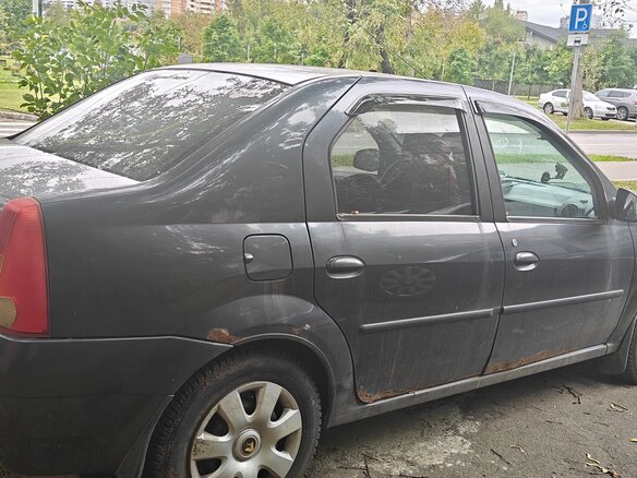 2008 Renault Logan I, серый, 250000 рублей - вид 2